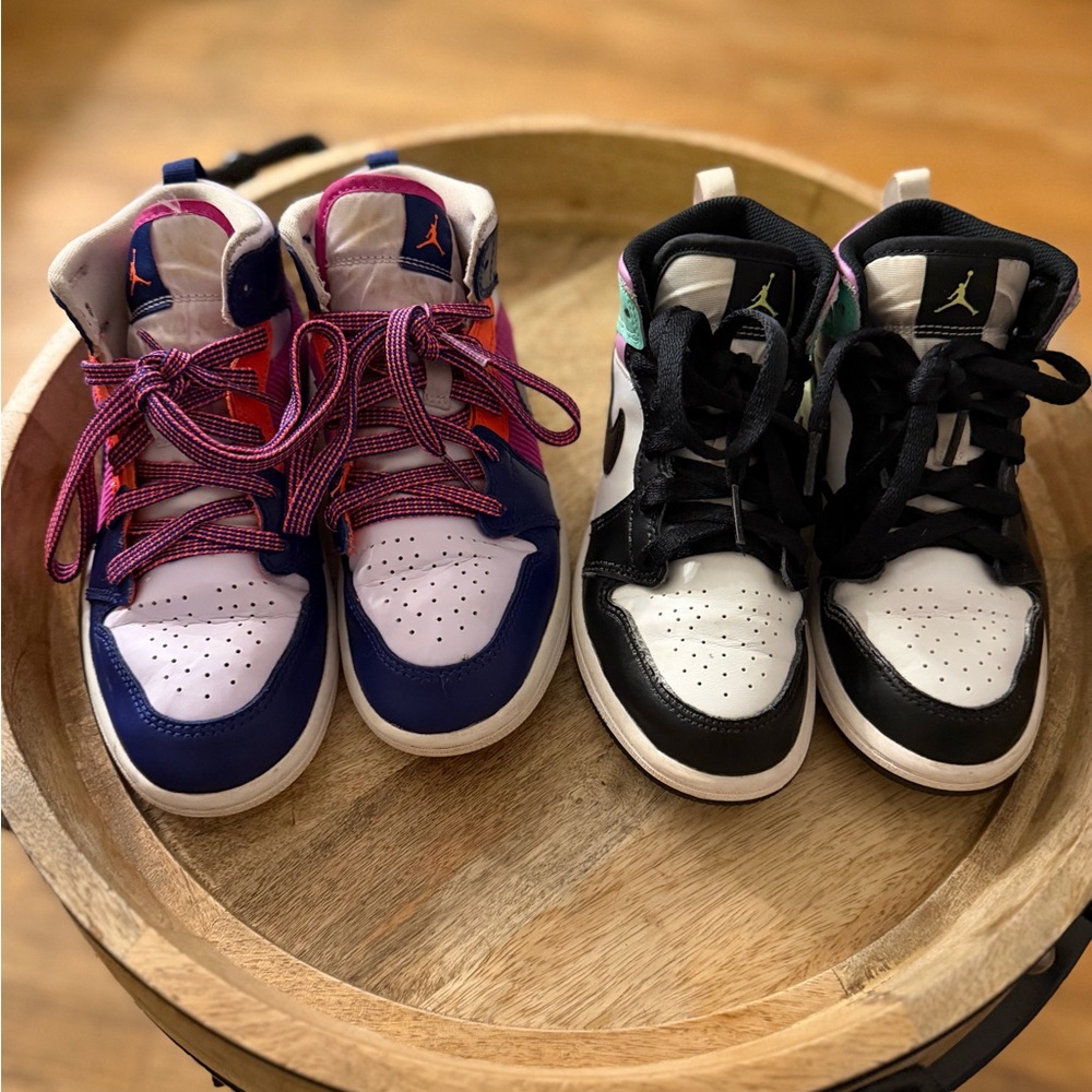 Jordan Kids' Sneakers - Blue, Pink, Black, and White